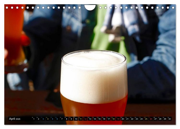 Produktbild: Biergenuss zu jeder Jahreszeit (Wandkalender 2026 DIN A4 quer), CALVENDO Monatskalender