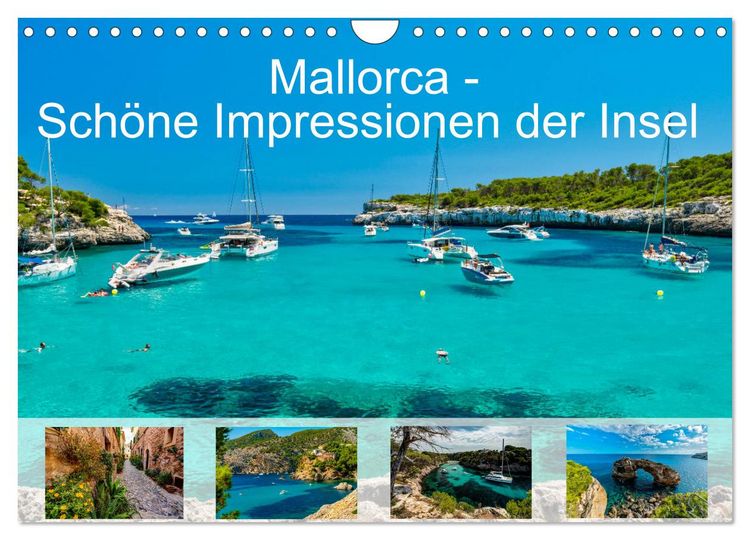 Produktbild: Mallorca - Sch&ouml;ne Impressionen der Insel (Wandkalender 2026 DIN A4 quer), CALVENDO Monatskalender