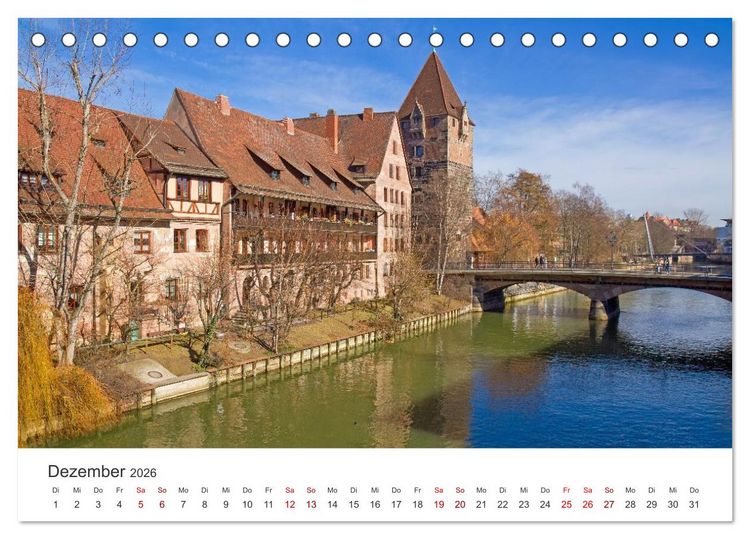 Produktbild: Franken - Malerische Orte und Landschaften (Tischkalender 2026 DIN A5 quer), CALVENDO Monatskalender