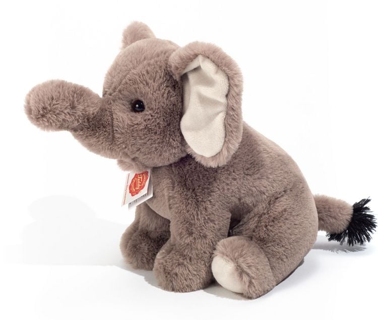 Produktbild: Teddy Hermann 90743 - Elefant sitzend, Stofftier, Pl&uuml;schtier, 25 cm