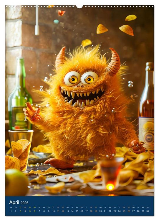 Produktbild: M&auml;nner! - Welche Leidenschaft weckt das Monster in ihnen (hochwertiger Premium Wandkalender 2026 DIN A2 hoch), Kunstdruck in Hochglanz