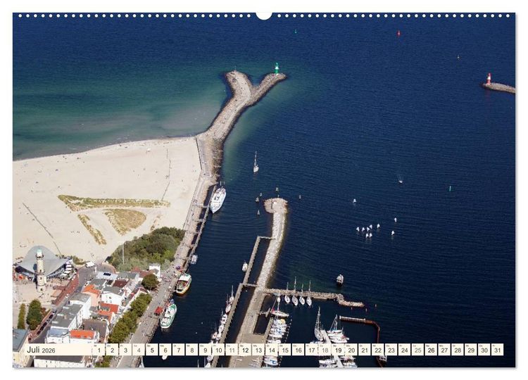 Produktbild: Seebad Warnem&uuml;nde (hochwertiger Premium Wandkalender 2026 DIN A2 quer), Kunstdruck in Hochglanz