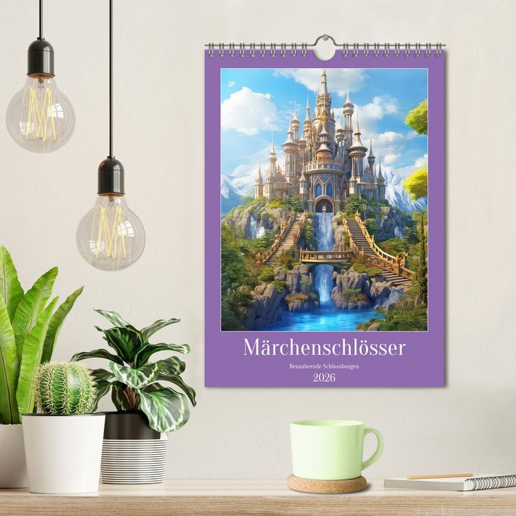 Produktbild: M&auml;rchenschl&ouml;sser - Bezaubernde Schlossburgen (Wandkalender 2026 DIN A4 hoch), CALVENDO Monatskalender