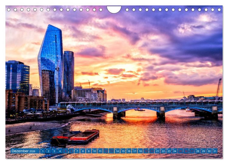 Produktbild: London Architektur (Wandkalender 2026 DIN A4 quer), CALVENDO Monatskalender
