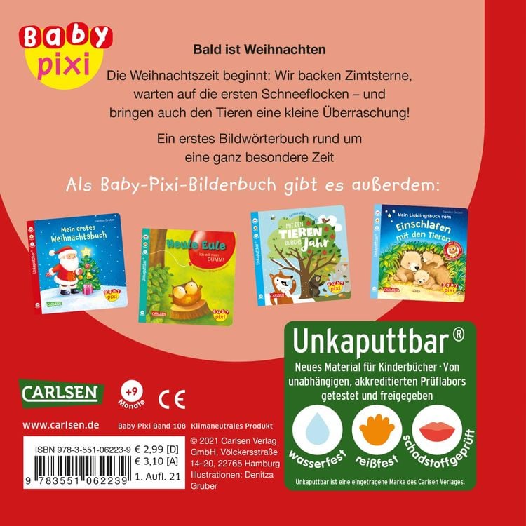 Produktbild: Baby Pixi (unkaputtbar) 108: Bald ist Weihnachten
