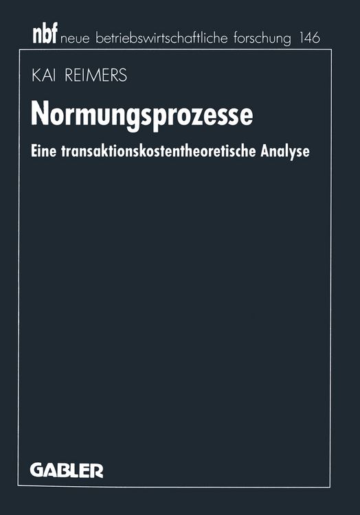 Produktbild: Normungsprozesse