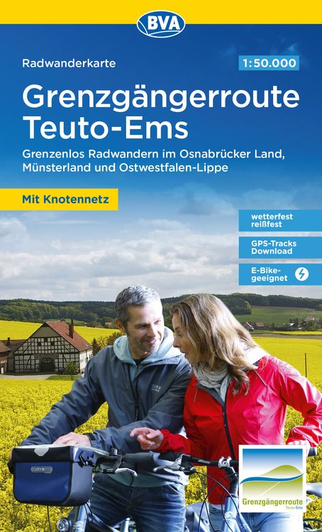 Bild vom Artikel Radwanderkarte BVA Radwandern auf der Grenzgängerroute Teuto-Ems 1:50.000, reiß- und wetterfest, GPS-Tracks Download vom Autor Arbeitsgemeinschaft der Grenzgängerroute Teuto-Ems c/o Tourismusverband Osnabrücker Land e.V.