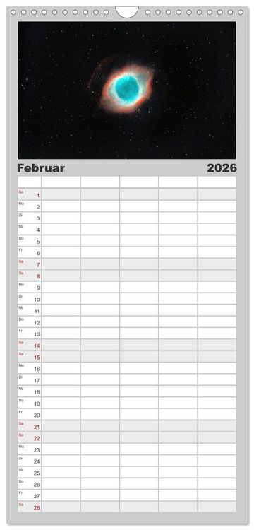 Produktbild: Familienplaner 2026 - Wunder der Milchstra&szlig;e mit 5 Spalten (Wandkalender, 21 x 45 cm) CALVENDO