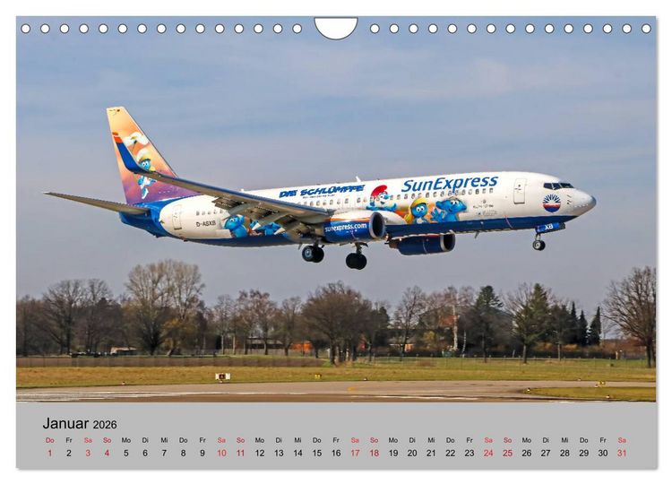 Produktbild: Welt der Flugzeuge - Faszination Luftfahrt 2026 (Wandkalender 2026 DIN A4 quer), CALVENDO Monatskalender
