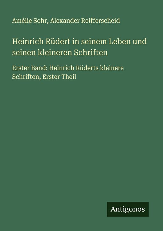 Produktbild: Heinrich R&uuml;dert in seinem Leben und seinen kleineren Schriften