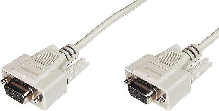 Produktbild: Digitus Seriell Anschlusskabel [1x D-SUB-Buchse 9pol. - 1x D-SUB-Buchse 9pol.] 2.00m Beige