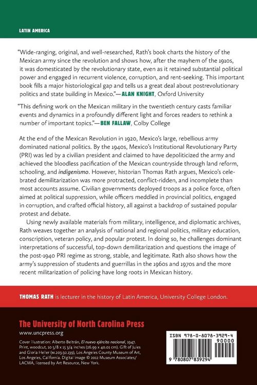 Produktbild: Myths of Demilitarization in Postrevolutionary Mexico, 1920-1960