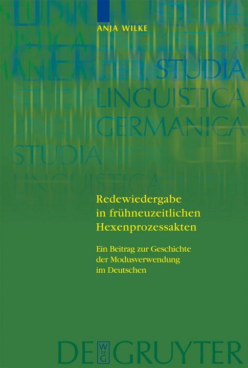 Produktbild: Redewiedergabe in fr&uuml;hneuzeitlichen Hexenprozessakten