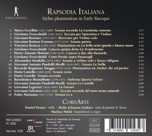 Produktbild: Rapsodia Italiana - Stylus Phantasticus in Early B