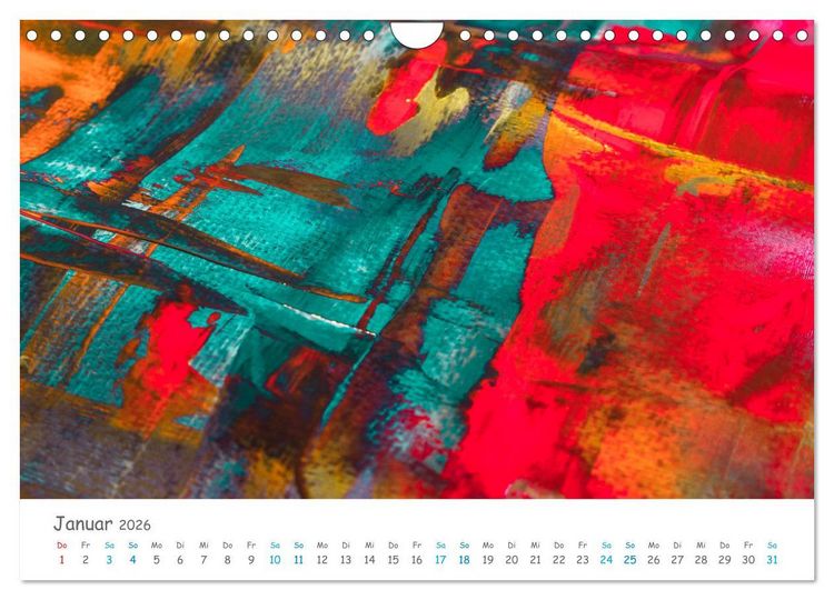 Produktbild: Colorpop - Joyful, abstract. multicolored (Wandkalender 2026 DIN A4 quer), CALVENDO Monatskalender