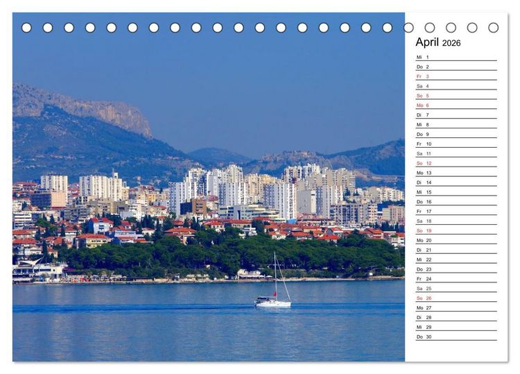 Produktbild: Split - Metropole Dalmatiens (Tischkalender 2026 DIN A5 quer), CALVENDO Monatskalender