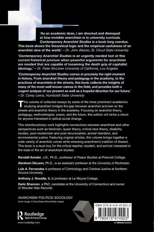 Produktbild: Contemporary Anarchist Studies