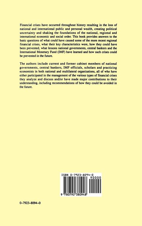 Produktbild: Financial Crisis Management in Regional Blocs