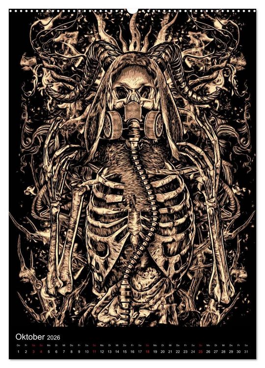 Produktbild: BLOODBOY/ HORROR ILLUSTRATION V1 (Wandkalender 2026 DIN A2 hoch), CALVENDO Monatskalender