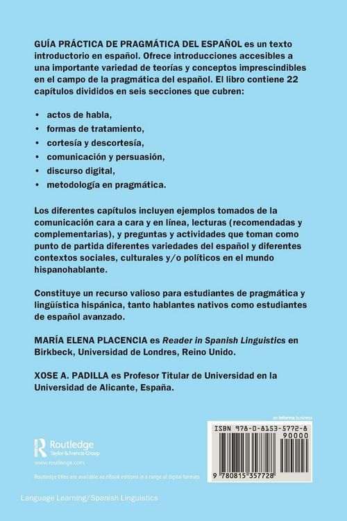 Produktbild: Gu&iacute;a pr&aacute;ctica de pragm&aacute;tica del espa&ntilde;ol