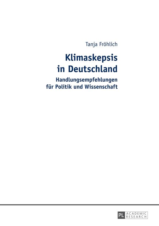Produktbild: Klimaskepsis in Deutschland
