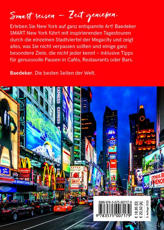 Produktbild: Baedeker SMART Reisef&uuml;hrer New York