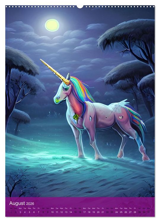 Produktbild: Zombiecorns (Wall Calendar 2026 DIN A2 portrait), CALVENDO 12 Month Wall Calendar