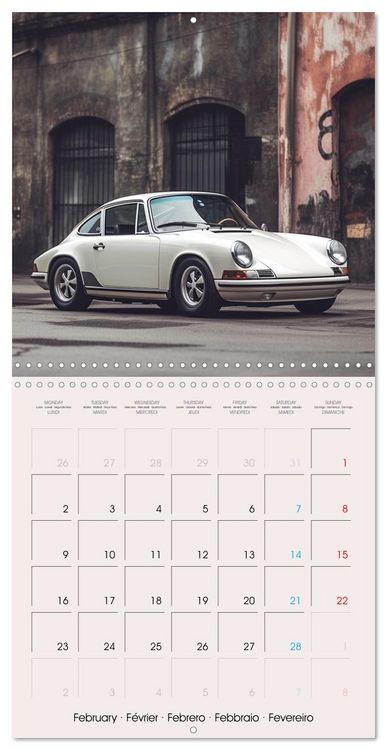Produktbild: Voitures de course anciennes (Calendrier mural carr&eacute; 2026 30x30 cm) Calendrier double avec une page pour vos prises de notes
