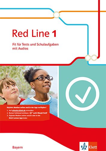 Produktbild: Red Line 1. Fit f&uuml;r Tests und Schulaufgaben mit Mediensammlung. Klasse 5. Ausgabe f&uuml;r Bayern ab 2017