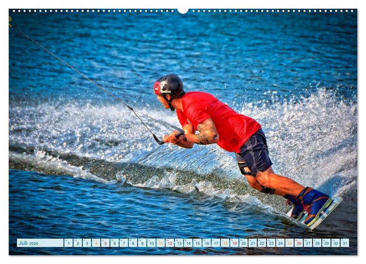 Produktbild: Wakeboarden (Wandkalender 2026 DIN A2 quer), CALVENDO Monatskalender