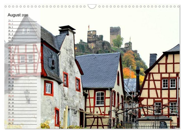 Produktbild: Eine Perle an der Mosel - Beilstein (Wandkalender 2026 DIN A3 quer), CALVENDO Monatskalender