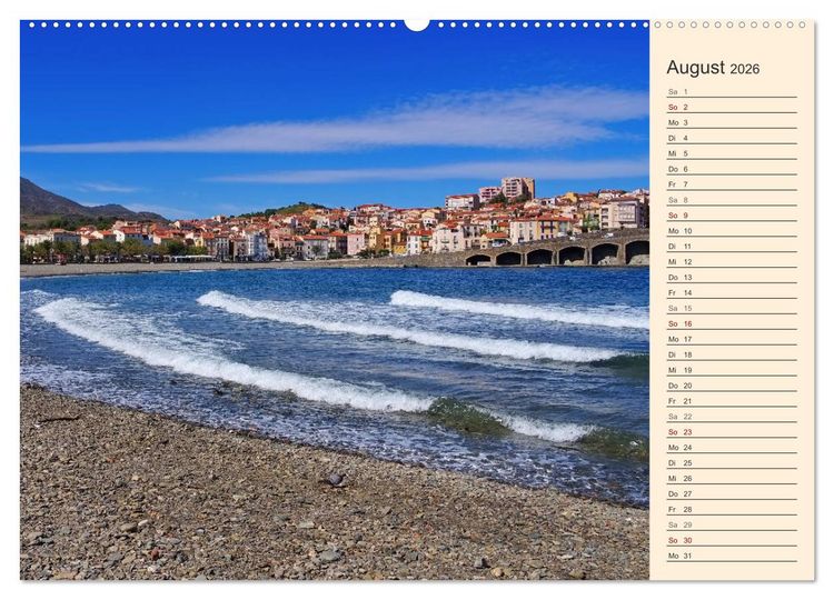 Produktbild: Cote Vermeille - Wo die Pyren&auml;en das Meer k&uuml;ssen (Wandkalender 2026 DIN A2 quer), CALVENDO Monatskalender