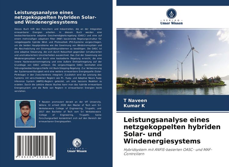 Produktbild: Leistungsanalyse eines netzgekoppelten hybriden Solar- und Windenergiesystems