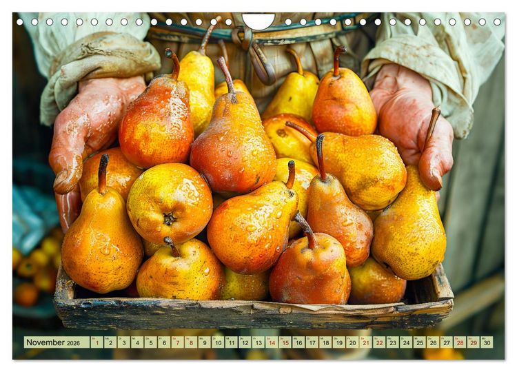 Produktbild: Erntegl&uuml;ck - Eine handvoll s&uuml;&szlig;er Fr&uuml;chte zum Anbei&szlig;en (Wandkalender 2026 DIN A4 quer), CALVENDO Monatskalender