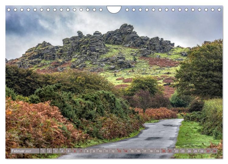 Produktbild: Dartmoor, herbe Sch&ouml;nheit im S&uuml;den Englands (Wandkalender 2027 DIN A4 quer), CALVENDO Monatskalender