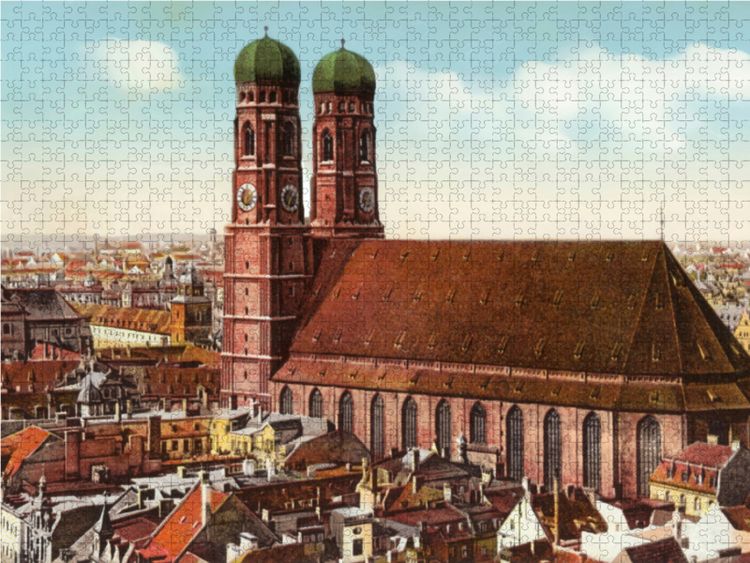 Produktbild: CALVENDO Puzzle Nordwestansicht der Frauenkirche | 1000 Teile Lege-Gr&ouml;&szlig;e 64x48cm Foto-Puzzle f&uuml;r gl&uuml;ckliche Stunden