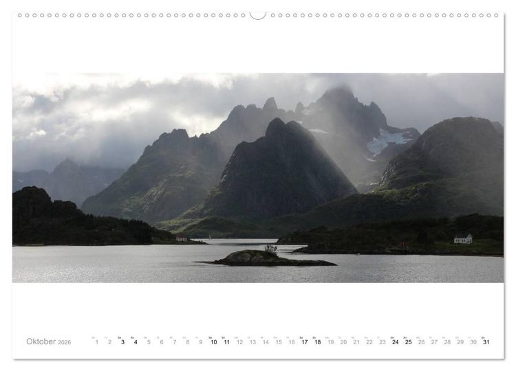 Produktbild: Panoramen der norwegischen K&uuml;ste (hochwertiger Premium Wandkalender 2026 DIN A2 quer), Kunstdruck in Hochglanz