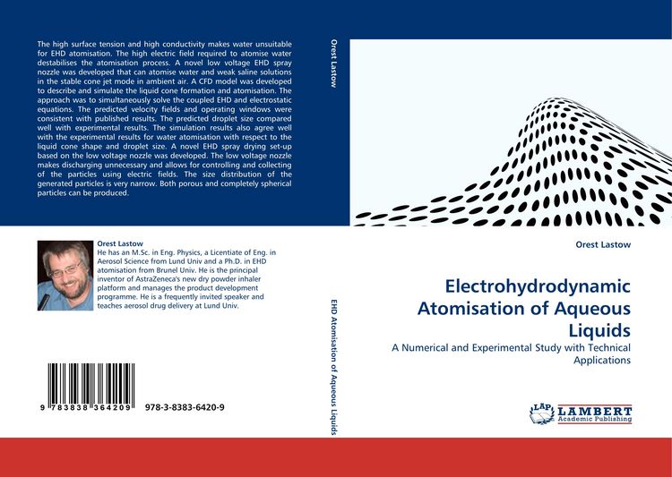 Produktbild: Electrohydrodynamic Atomisation of Aqueous Liquids