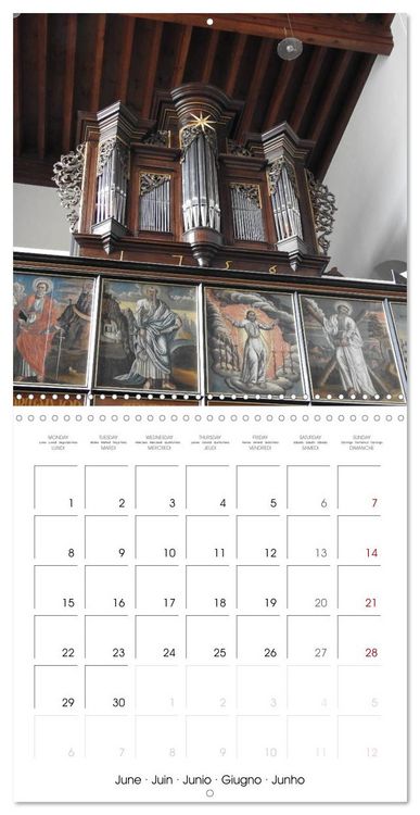 Produktbild: Fantastic German Church Organs (Wall Calendar 2026 12 &times; 12 Inch) CALVENDO 12 Month Wall Calendar