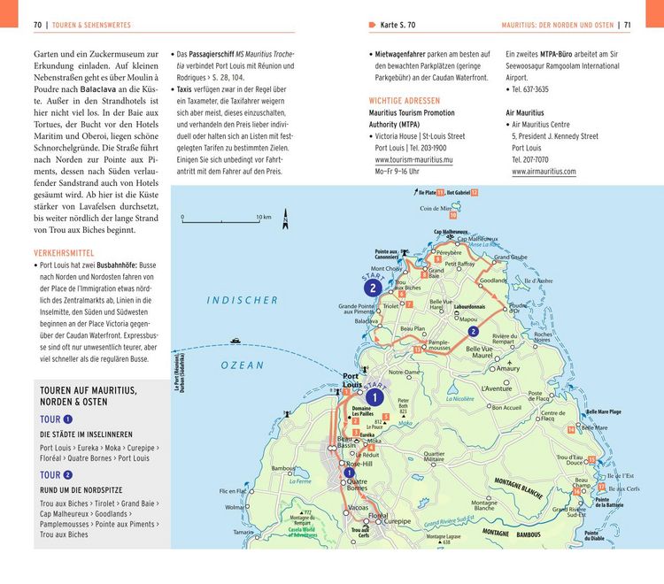 Produktbild: POLYGLOTT on tour Reisef&uuml;hrer Mauritius/R&eacute;union