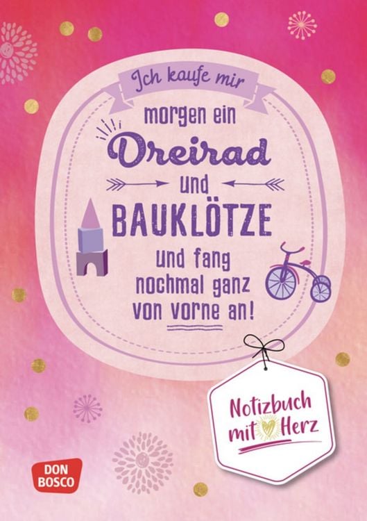 Notizbuch mit Herz — Geschenk für Erzieher:innen