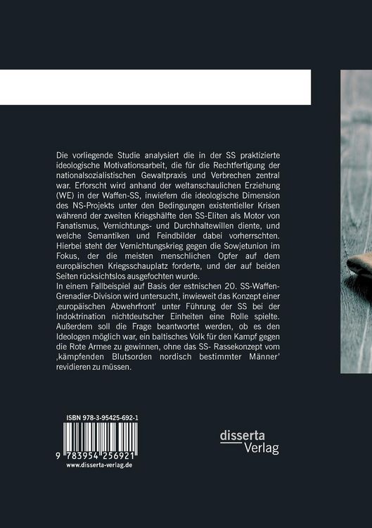 Produktbild: Ideologie der Waffen-SS: Ideologische Mobilmachung der Waffen-SS 1942-45