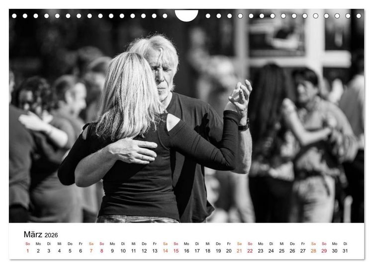 Produktbild: Tango Argentino - Paare beim Tanz auf &ouml;ffentlichen Pl&auml;tzen (Wandkalender 2026 DIN A4 quer), CALVENDO Monatskalender