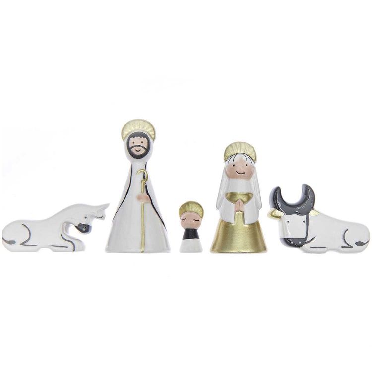 Produktbild: Porzellan Krippen-Figuren Set 5 teilig