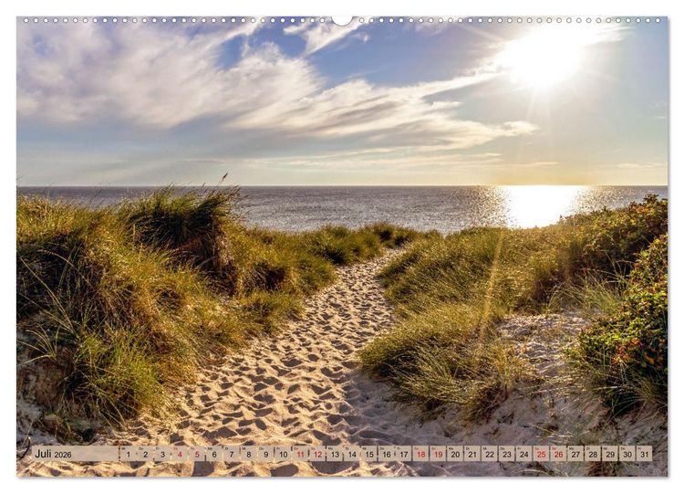 Produktbild: IN SYLT VERLIEBT (Wandkalender 2026 DIN A2 quer), CALVENDO Monatskalender