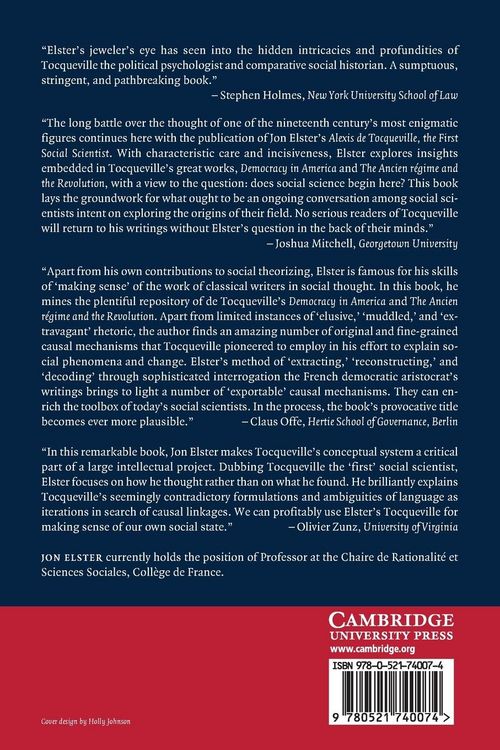Produktbild: Alexis de Tocqueville, the First Social Scientist
