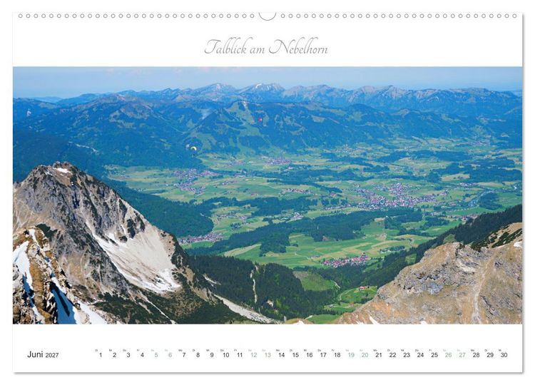 Produktbild: Wanderlust Oberstdorf (hochwertiger Premium Wandkalender 2027 DIN A2 quer), Kunstdruck in Hochglanz