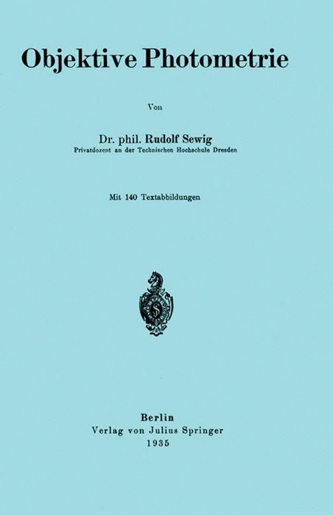 Produktbild: Objektive Photometrie