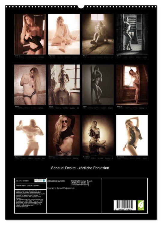 Produktbild: Sensual Desire - z&auml;rtliche Fantasien (hochwertiger Premium Wandkalender 2026 DIN A2 hoch), Kunstdruck in Hochglanz