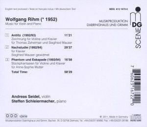 Produktbild: Das Gesamtwerk f&uuml;r Violine und Klavier/Antlitz/+